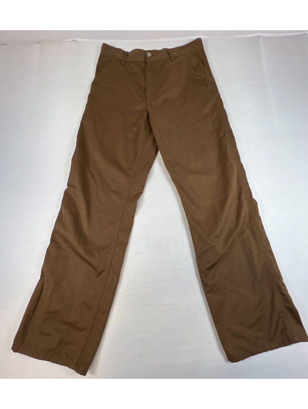 Carhartt WIP Men 31 x 32 Simple Pant Brown Cotton Blend Chinos Work Trousers